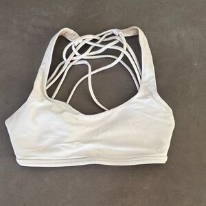 Lululemon Athletica White Strappy Sports Bra